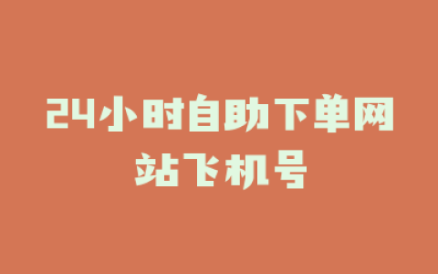 24小时自助下单网站飞机号