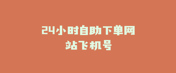 24小时自助下单网站飞机号